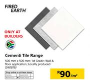 Fired Earth Cementi Tile Range-Per Sqm