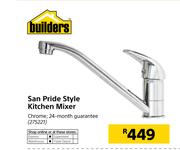 San Pride Style Kitchen Mixer