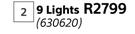 Radiant 9 Lights Chandelier