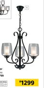 Radiant 3 Lights Chandelier