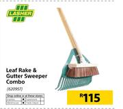 Lasher Leaf Rake & Gutter Sweeper Combo