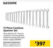 Gedore 17-Piece Carolous Spanner Set
