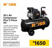 Ross 50L Air Compressor Plus 5-Piece Kit