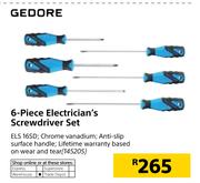 Gedore 6-Piece Electrician's Screwdriver Set