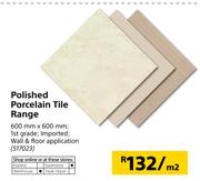 Polished Porcelain Tile Range-Sqm