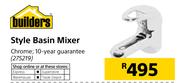 Style Basin Mixer Chrome