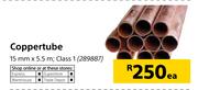 Coppertube 15mm x 5.5m