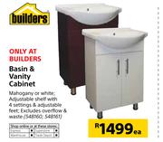 Builders Basin & Vanity Cabinet
