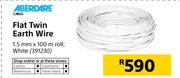 Aberdare Flat Twin Earth Wire 1.5mm x 100m Roll