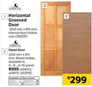 Swartland Horizontal Grooved Door