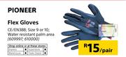 Pioneer Flex Gloves Size 9 Or 10-Pair