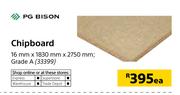 PG Bison Chipboard 16mm x 1830mm x 2750mm (Grade A)