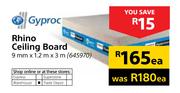 Gyproc Rhino Ceiling Board 9mm x 1.2m x 3m