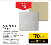 Arizona Tile Range-430mm x 430mm Per Sqm