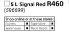Fired Earth Solvent Based Gloss Enamel In Signal Red-5Ltr