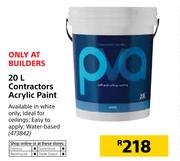 Contractors Acrylic Paint-20Ltr
