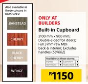 Built In Cupboard 2100mm x 900mm