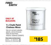 Fired Earth 1Ltr Chalk Paint Chateau Moss