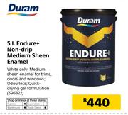 Duram 5Ltr Endure Plus Non Drip Medium Sheen Enamel
