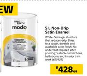 Fired Earth Modo 5Ltr Non-Drip Satin Enamel-Each