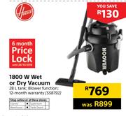 Hoover 1800 W Wet Or Dry Vacuum