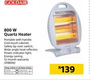 Goldair 800 W Quartz Heater