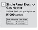 Alva Singal Panel Electric/Gas Heater