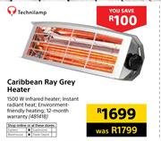 Technilamp Caribbean Ray Grey Heater 