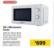 Goldair 20Ltr Microwave Oven GMO-20