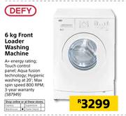 Defy 6Kg Front Loader Washing Machine