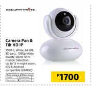 Security Mate Camera Pan & Tilt HD IP