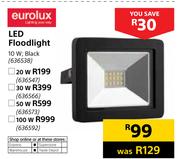 Eurolux 100W LED Floodlight Black