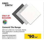 Cementi Tile Range-500mm x 500mm Per Sqm