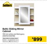 Baltic Sliding Mirror Cabinet-700mm