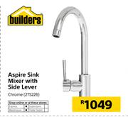 Aspire Sink Mixer With Side Lever Chrome