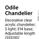 Eurolux Odile Chandelier 5 Light