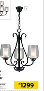 Radiant 3 Lights Chandelier