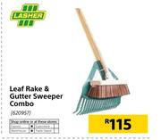 Lasher Leaf Rake & Gutter Sweeper Combo