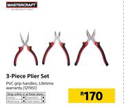 Mastercraft 3 Piece Plier Set