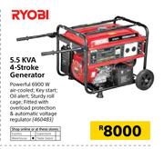 Ryobi 5.5 KVA 4 Stroke Generator