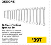 Gedore 17 Piece Carolous Spanner Set
