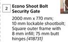 Xpanda Diy Econo Shoot Bolt Security Gate-2000 mm x 770 mm