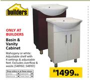 Builders Basin & Vanity Cabinet-Each