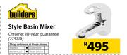 Builders Style Basin Mixer