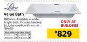 Libra Value Bath-1700 mm