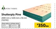York Timbers Shutterply Pine-2440 mm x 1220 mm x 18 mm Each