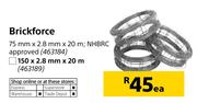 Brickforce-75mm x 2.8mm x 20m Each