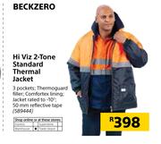 Beckzero Hi Viz 2 Tone Standard Thermal Jacket