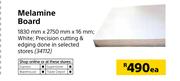 Melamine Board-1830 mm x 2750 mm x 16 mm Each