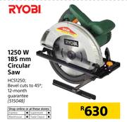 Ryobi 1250W 185mm Circular Saw HCS1250